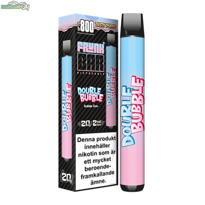 DOUBLE BUBBLE FRUNK BAR 800 PUFF 20MG ENGANGSVAPE DISPOSABLE