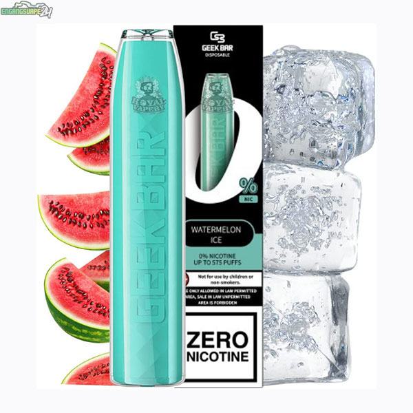 Geek-Bar-Vape-Disposable-575-puffs-Puff-Pen-Vape-bar-No-Nicotine-(Watermelon-Ice)