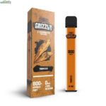 Grizzly-disposable-engangs-vape-nikotinfri-800-puff---tobacco