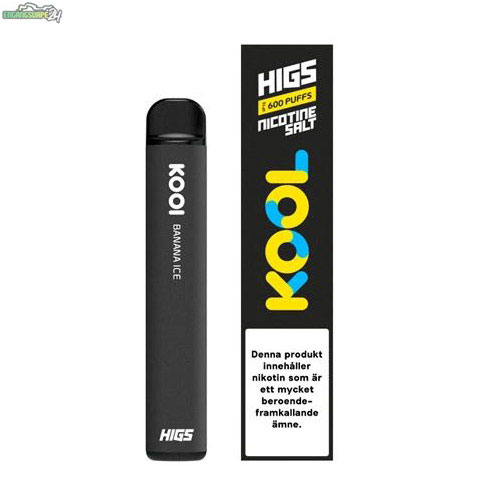 Higs-Kool-engangs-vape-20mg-600-puffar---Banana-Ice