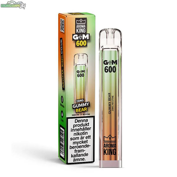 Aroma-King-GEM-Mesh-disposable-engangs-vape-20mg-Gummy-Bear