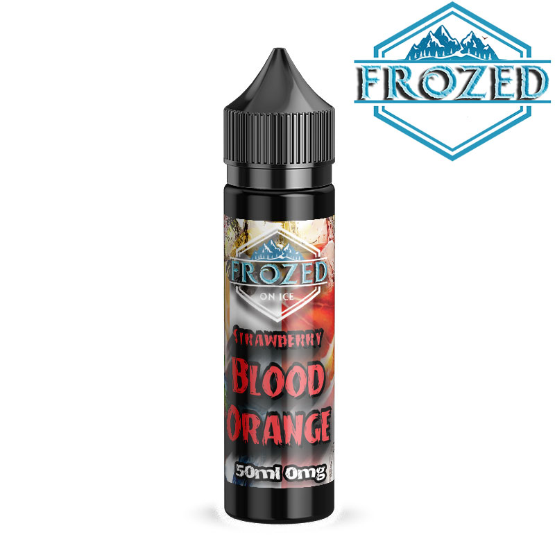 Frozed-strawberry-blood-orange-on-ice