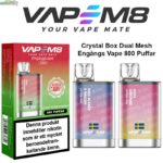 VapeM8-Crystal-Box-Dual-Mesh-engangs-vape-sverige