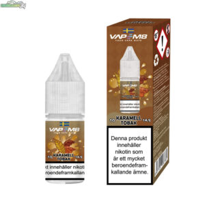 VapeM8-10ml-Ejuice-14mg-Karamell-Tobak