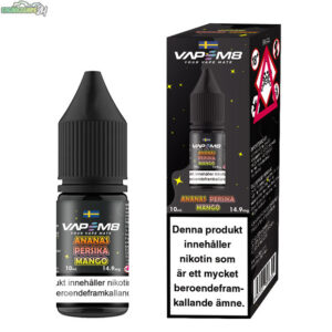 VapeM8 E-juice 10ml Ananas Persika Mango 14.9mg (Nic-Salt)