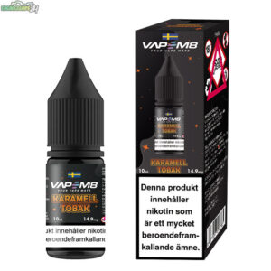 VapeM8 E-juice 10ml Karamell Tobak 14.9mg (Nic-Salt)