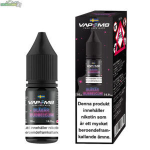 VapeM8 E-juice 10ml Blåbär Bubbelgum 14.9mg (Nic-Salt)