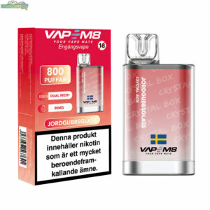 VapeM8-Crystal-Box-Jordgubbsglass-20mg