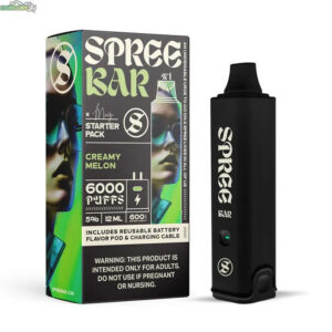 Spree Bar Startkit AltNic 50mg - Creamy Melon (Nikfri) 6000 Puffar