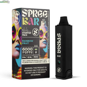 Spree Bar Startkit AltNic 50mg - Rainbow Fruit (Nikfri) 6000 Puffar