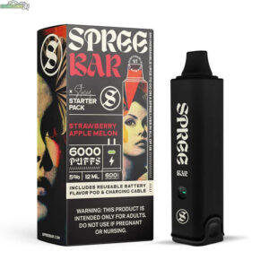 Spree Bar Startkit AltNic 50mg - Strawberry Apple Melon (Nikfri) 6000 Puffar