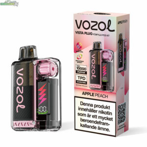 Vozol Vista Plug Startkit - Apple Peach 14.5mg 10000 Puffar