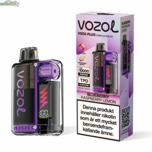 Vozol Vista Plug Startkit - Blueberry Raspberry Lemon 14.5mg 10000 Puffar