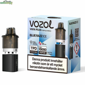 Vozol Vista Plug Refill - Blue Razz Ice 14.5mg (Endast Pod)