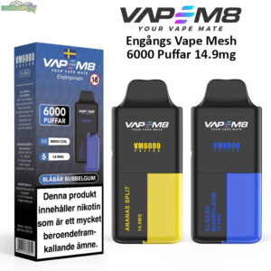 VapeM8-VM6000-14-9mg-engangs-vape-6000 bloss sverige