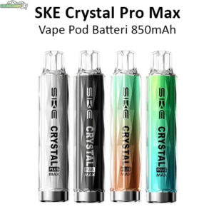 SKE Crystal Plus Max Pro Batteri 850mAh usb c