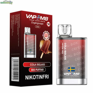 VapeM8 Crystal Box - Cola Isglass Nikotinfri 800 Puffar