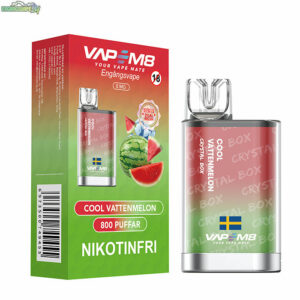 VapeM8 Crystal Box - Cool Vattenmelon Nikotinfri 800 Puffar