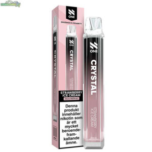 N One Crystal Mesh - Strawberry Ice Cream 20mg 800 Puffar