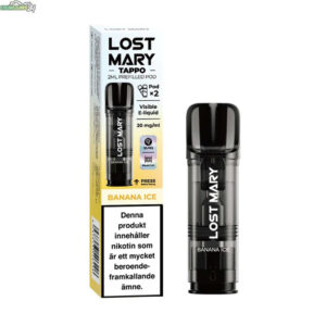 Lost Mary Tappo Air 2x Smakpod 20mg - Banana Ice 1000 Puffar