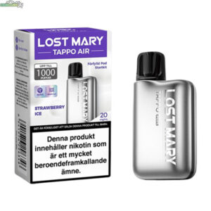 Lost Mary Tappo Air Podkit 20mg - Strawberry Ice 1000 Puffar