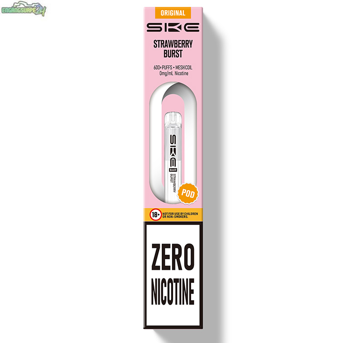 SKE-Crystal-Pro-Pod-strawberry-burst SKE Crystal PRO Pod Nikotinfri Strawberry Burst 600 Puffar
