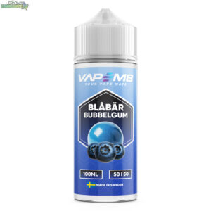VapeM8_100ml_Shortfill_Blåbär_Bubblegum_5050