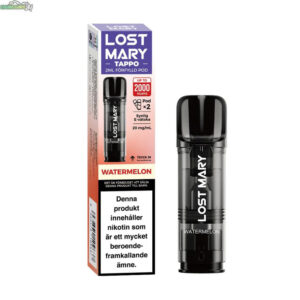Lost Mary Tappo Air 2x Smakpod 20mg - Watermelon 1000 Puffar