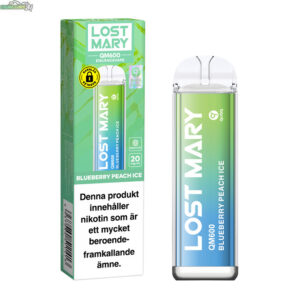 Lost Mary QM600 - Blueberry Peach Ice 20mg 600 Puffar