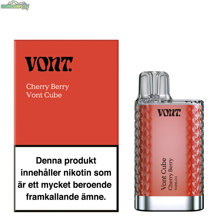 Vont-Cube-Vape-Cherry-berry Vont CUBE - Cherry Berry 800 Puffar
