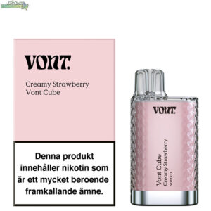 Vont CUBE - Creamy Strawberry 800 Puffar