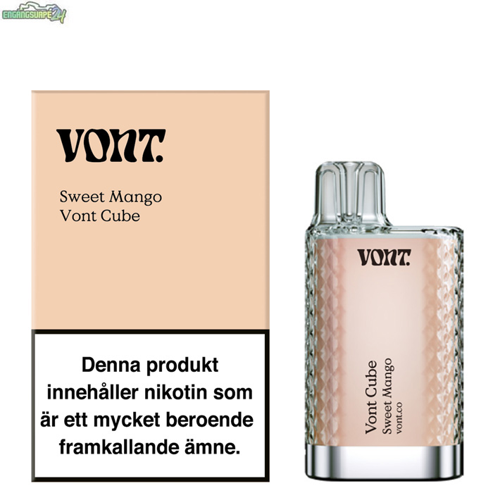 Vont-Cube-Vape-Sweet-mango Vont CUBE - Sweet Mango 800 Puffar