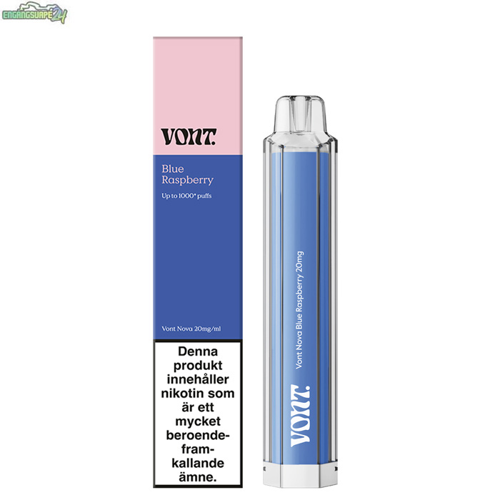 Vont-Nova-Vape-20mg--Blue-Raspberry Vont Nova - Blue Raspberry 20mg 1000 Puffar