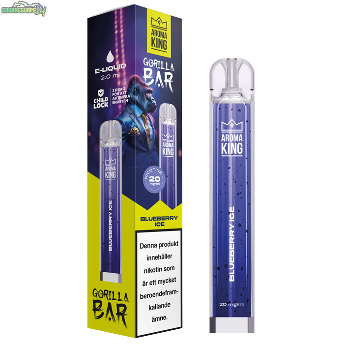 Aroma King Gorilla Blueberry Ice 20mg 800 Puffar