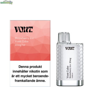 Vont CUBE - Strawberry Ice 20mg 800 Puffar engångs vape